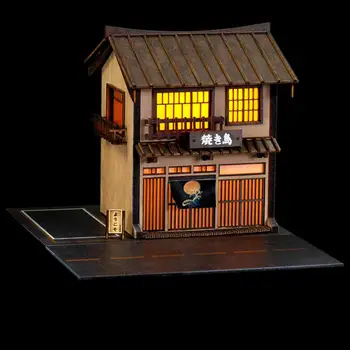 1/64 Dükkanı Modeli Diorama Yapma kitleri Garaj Modeli Demiryolu Yapı Kitleri Kum Masa Dekorasyon DIY Sahne Modeli Mikro Peyzaj