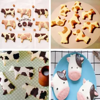 1 ADET Hayvan kurabiye kesici Yaratıcı Paslanmaz Çelik Deforme etmek kolay Değil Sağlam Parlak Bisküvi Kalıp Pişirme Malzemeleri Ev için