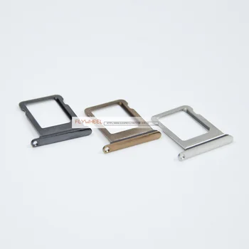 1 adet Yeni SIM Tepsi iPhone XS İçin SIM Kart Yuvası Tutucu Adaptörü Yedek Parçalar Siyah / Gümüş / Altın Renk