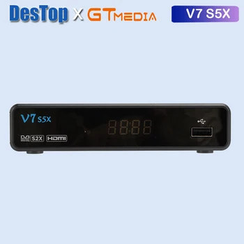 10 ADET Gtmedia V7S5X DVB-S/S2/S2X Uydu Alıcısı 1080 P Full HD H.265 USB WİFİ ile Hızlı Teslimat İspanya BİSS Otomatik Rulo 0
