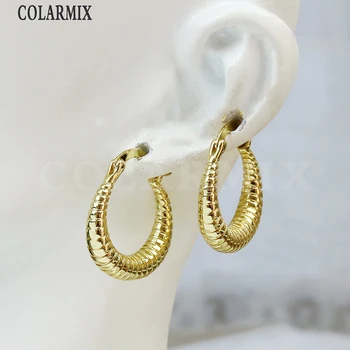 10 Pairs Geometrik Hoop Küpe Punk earrings18k altın Kaplama Metalik Takı Küpe Hediye Fa 30506 1