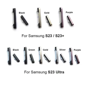 10 takım Orijinal Güç açık kapalı Ses Yukarı Aşağı Yan Düğme Anahtarı Samsung Galaxy S23 Artı S23 + SM-S911 SM-S916 S23 Ultra 5G SM-S918
