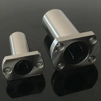 100 adet / grup LMH10UU 10mm Oval Flanş tipi lineer rulmanlar CNC 3D yazıcı LMH10 10x19x29mm 3