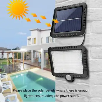 160LED su geçirmez güneş ışığı açık hareket sensörü güvenlik güneş lambaları Bahçe lambası bahçe dekorasyon sokak Güneş lambası 1