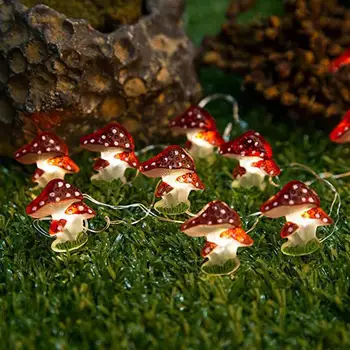 2/3M 20/30Leds Akülü Mantar Dize İşık Noel Peri İşıklar Garland Parti Düğün Yatak Odası Dekorasyon Hediyeler