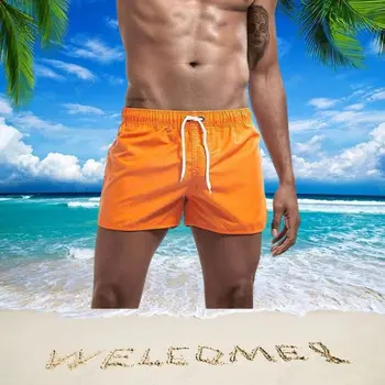 2023 Erkek Mayo Şort Sandıklar Plaj Kurulu Şort Yaz Erkek Sörf Yüzmek spor pantolon erkek Giyim Düz Renk Mayolar