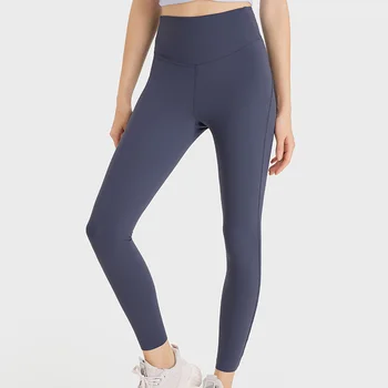 2023 Kadın Yumuşak Yüksek Belli Tayt Karın Kontrol Elastik Popo Kaldırma Yoga Pantolon Nefes Spor Tayt