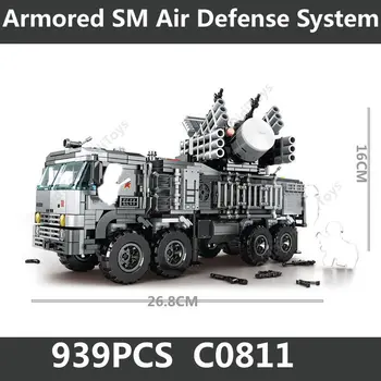 2023N Rusya Zırhlı SM Hava Savunma Sistemi Yapı Taşları Askeri Tuğla Modeli Çocuk Oyuncakları 939 ADET