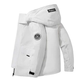 -20°C Aşağı Ceket Erkekler Uzun Ceketler Kış Sıcak Hafif Beyaz Ördek Aşağı Palto Unisex Kadın Streetwear Paltolar 2