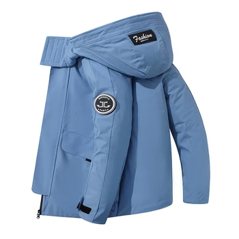 -20°C Aşağı Ceket Erkekler Uzun Ceketler Kış Sıcak Hafif Beyaz Ördek Aşağı Palto Unisex Kadın Streetwear Paltolar 4