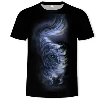 3D T-shirt Moda Yaz Erkek kutup Ayısı Baskı Orman Tasarım Kısa Kollu serin tişört Gömlek Tops Artı Boyutu Elbise 2