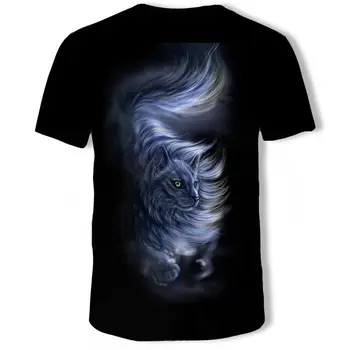 3D T-shirt Moda Yaz Erkek kutup Ayısı Baskı Orman Tasarım Kısa Kollu serin tişört Gömlek Tops Artı Boyutu Elbise 3