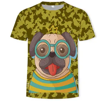 3D T-shirt Moda Yaz Erkek kutup Ayısı Baskı Orman Tasarım Kısa Kollu serin tişört Gömlek Tops Artı Boyutu Elbise 4