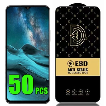 50 adet ESD ANTİ-STATİK Temperli Cam Kapak Ekran Koruyucu Film Kalkanı Samsung Galaxy A04 A14 A24 A34 A54 A04E A04S