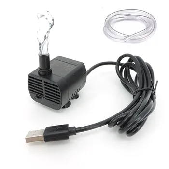 5V USB 200L / h mini Su Pompası balık Tankı Çeşme akvaryum filtresi Düşük Gürültü fırçasız motor Dalgıç Kedi Köpek İçin kase