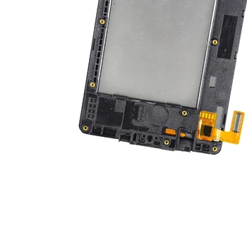 AAA Kalite LG X Tarzı K200 K200DS K200F F740 LS676 lcd ekran dokunmatik ekranlı sayısallaştırıcı grup Çerçeve Çerçeve ile 4