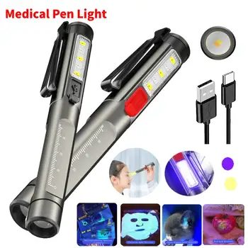 Acil tıbbi kalem ışık kullanışlı ılk yardım ış muayene LED el feneri Profesyonel Torch lambası doktor hemşire kalem aydınlatma Yeni