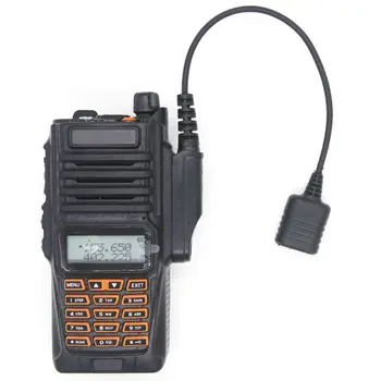 Adaptör Kablosu Baofeng UV - 9R Artı UV-XR Su Geçirmez 2 Pin için Uygun UV-5R UV - 82 UV-S9 Walkie Talkie Kulaklık Hoparlör Mikrofon 0