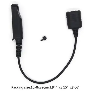 Adaptör Kablosu Baofeng UV - 9R Artı UV-XR Su Geçirmez 2 Pin için Uygun UV-5R UV - 82 UV-S9 Walkie Talkie Kulaklık Hoparlör Mikrofon 1