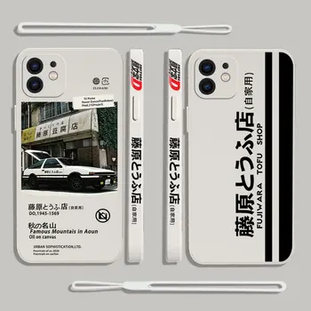 Anime İlk D telefon kılıfı İçin Samsung Galaxy S23 S22 S21 S20 Ultra Artı FE S10 S9 Not 20 10 Artı silikon Kapak
