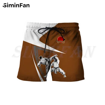 Aşk Karate Savaş Erkek 3D Baskılı Şık Kurulu Şort Yaz Hip Hop Rahat plaj pantolonları Unisex Harajuku Streetwear Punk Tarzı S5