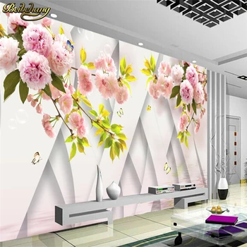 beibehang Özel Fotoğraf Duvar Kağıdı Duvar Kağıdı 3D Sakura Arka Plan Duvar papel de parede