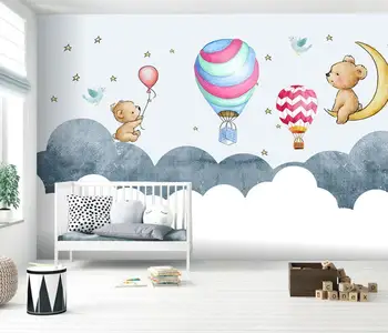 beibehang özel papel de parede Karikatür panda duvar resimleri duvar kağıdı çocuk odası dekorasyon için kanepe arka plan 3D duvar kağıdı boyama