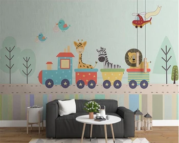 beibehang Özelleştirilmiş modern çocuklar zürafa çocuk giyim mağazası arka plan yeni duvar kağıdı papel de pared duvar kağıtları ev dekor