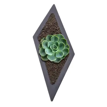 Beton Ekici silikon kalıp Eşkenar Dörtgen Altıgen Şekilli Geometrik Ev Dekorasyon Zanaat Saksı Etli Bitkiler Çimento Vazo Kalıpları