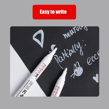 Beyaz Yağlı işaretleyici kalem Su Geçirmez Kauçuk Kalıcı boya kalemi Kalem Araba Lastik Sırtı Çevre Lastik Boyama İşaretleyici