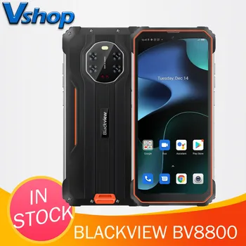 Blackview BV8800 IP68 Su Geçirmez güçlendirilmiş akıllı telefon IR Gece Görüş Kamera 8GB + 128GB 8380mAh Android 11 Helio G96 NFC cep telefonu