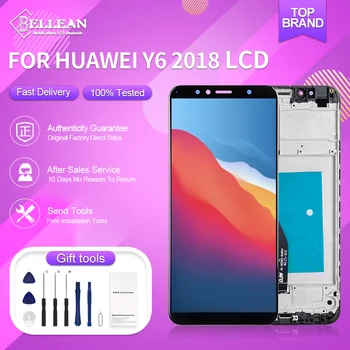 Catteny 5.7 İnç Y6 Başbakan 2018 Ekran İçin Huawei Y6 2018 LCD dokunmatik ekranlı sayısallaştırıcı grup Değiştirme İle Çerçeve