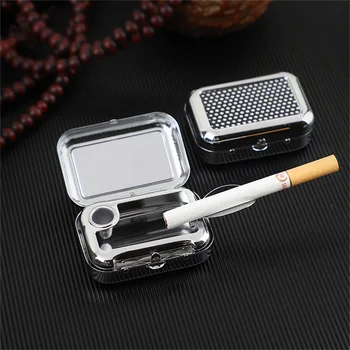 Cep Metal Küllük Açık Mini Moda sigara küllüğü Kül Kutusu Kilitlenebilir Kapaklı Sigara Aksesuarları 1