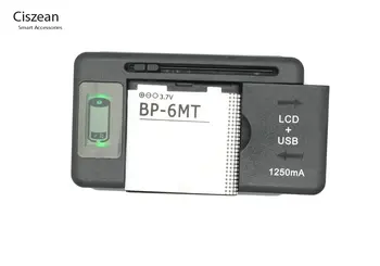 Ciszean 1x BP - 6MT / BP 6MT / BP6MT Yedek nokia için pil 6720 5610 6110 6720C E51 N78 N82 N81 1050 mAh + LCD Şarj Cihazı