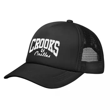Crooks Kaleler moda Logosu Orijinal Ayarlanabilir Örgü şoför şapkası Erkekler ve Kadınlar için