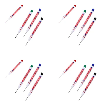 Derin Delik Kalem 20Mm İpucu Derinlik Delik Işaretleyici İçin Ahşap, Plastik, Metal (Siyah, Mavi, Kırmızı, Yeşil)