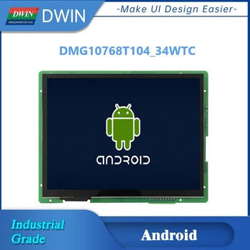 DWIN 10.4 İnç 1024 * 768 Android Ekran IPS-TFT-LCD Endüstriyel Kapasitif Dokunmatik ile Uyumlu 4G WIFI USB LAN HDMI RS232 / RS485