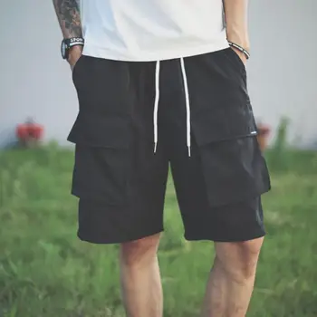 Gelgit marka takım erkek şort yaz şort moda gevşek şort öğrenci rahat artı boyutu beş noktalı pantolon