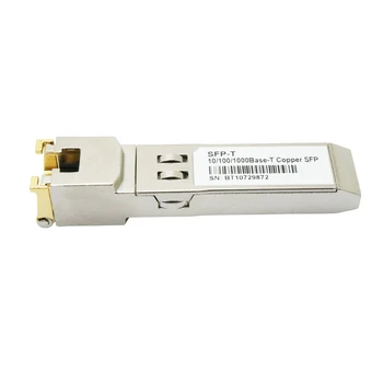 Gigabit RJ45 SFP Modülü 10/100 / 1000Mbps Bakır Alıcı-verici Ethernet Optik