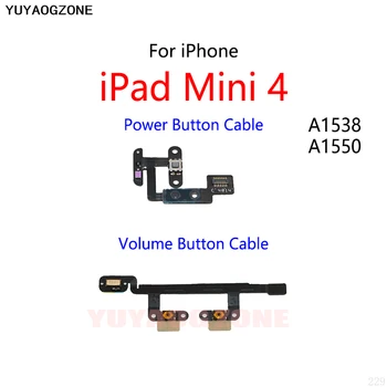 Güç Düğmesi Anahtarı Ses Kapatma Düğmesi Açık / Kapalı Flex Kablo iPad Mini 4 İçin A1538 A1550