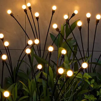 Havai fişek Firefly güneş çim ışıkları açık bahçe peyzaj salıncak LED lamba aydınlatma dekorasyon için ülke ev teras balkon 3