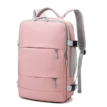 Kadın seyahat sırt çantası Anti-Hırsızlık Şık Rahat Sırt Çantası USB Şarj Büyük Kapasiteli Spor Eğitimi spor çanta Laptop Sırt Çantası