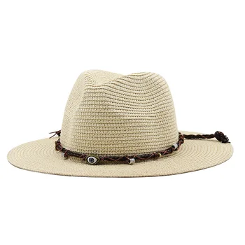 Kadınlar Geniş Brim Straw Panama Roll up Şapka erkek Fedora Plaj güneş şapkası UPF50 + yaz güneşlik şapka güneş koruyucu tatil çocuklar için
