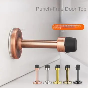 Kauçuk İki Kurulum Yöntemleri Şok geçirmez Punch-ücretsiz Kapı Durdurucu Otel Kapı Durdurucu Duvara monte Anti-çarpışma
