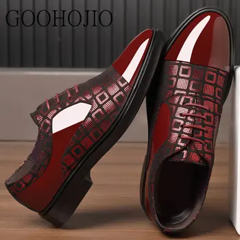Klasik İş erkek Elbise Ayakkabı Moda Zarif Resmi Düğün Ayakkabı Erkekler Dantel-up Ofis Oxford Ayakkabı Erkekler için Siyah