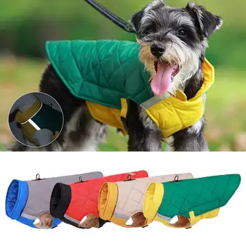 Kış Sıcak Köpek Giysileri Su Geçirmez Yelek Köpek dolgulu giysiler Yansıtıcı Elbise Kış Evcil Hayvan Giysileri Ceketler Aksesuarları