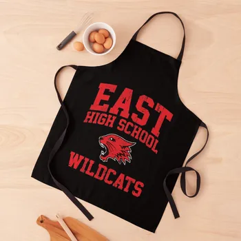 Lise Müzikal T-ShirtEast Lise Wildcats (Varyant) Önlük Şef Üniforma Kadın Mutfak Önlüğü
