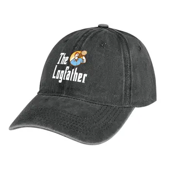 Logfather-Kelimelerle Oyna-Logger-Outdoorsman-Arborist-Orman İşçisi kovboy şapkası Kapaklar Erkek Kapaklar kadın