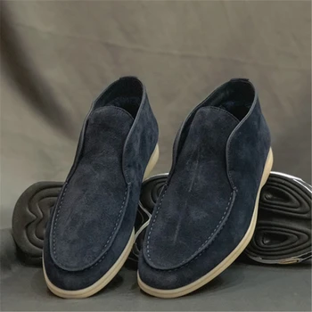 LP Açık Yürüyüş Botları Süet Yüksek Kalite Sıcak Güvenlik Ayakkabıları 2023 Yeni Lüks Tasarım Kış yarım çizmeler Erkekler İçin