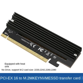 M. 2 NVMe SSD Adaptörü M2 PCIE 3. 0X16 Denetleyici Kartı M Anahtar Arayüzü Desteği PCI Express 3. 0x4 2230-2280 Boyutu